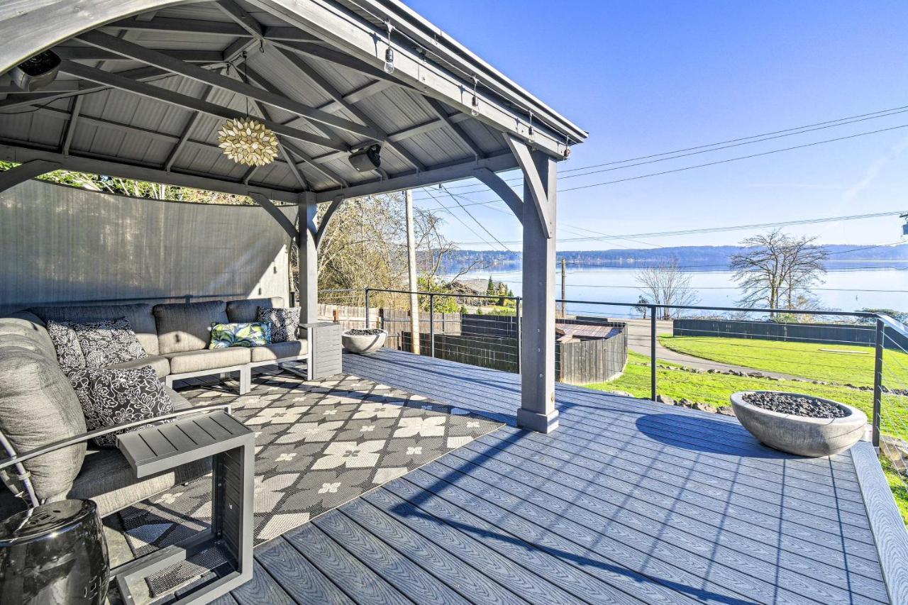 Puget Sound Cabin With Hot Tub And Water Views! Bremerton Bagian luar foto
